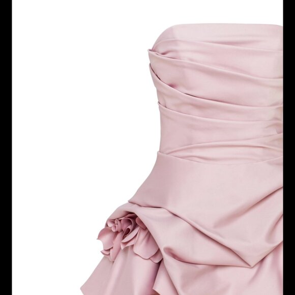 Milla Rosette mini dress in misty rose - Picture 7 of 10